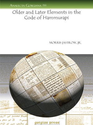 cover image of Older and Later Elements in the Code of Hammurapi